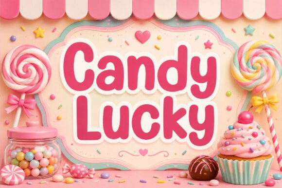 Candy Lucky: A Sweetened Display Font for Charming Designs