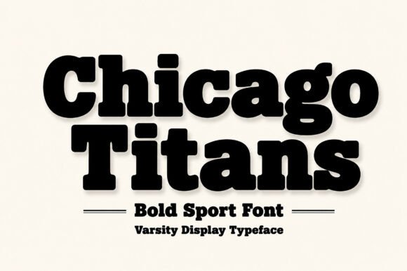 Chicago Titans: Commanding Athletic Typography