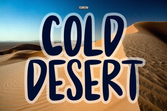 Cold Desert: A Bold Display Font for Modern Design