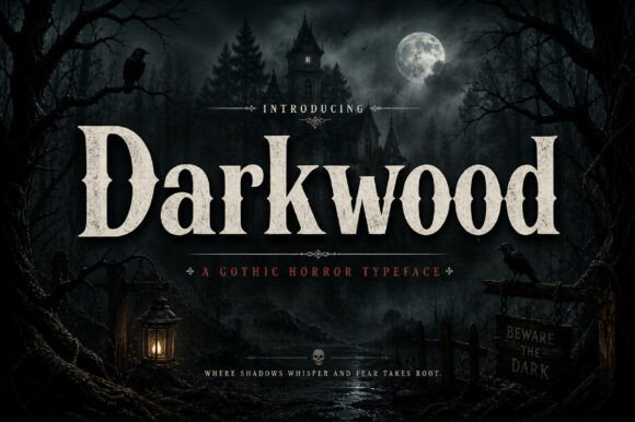 Darkwood: Bold Vintage Display Font for Strong Branding