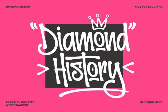Diamond History: A Modern Graffiti Display Font