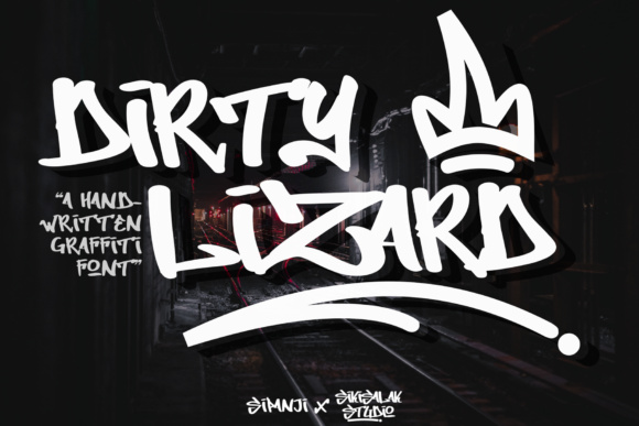 Dirty Lizard Graffiti: A Bold Display Font for Creative Projects