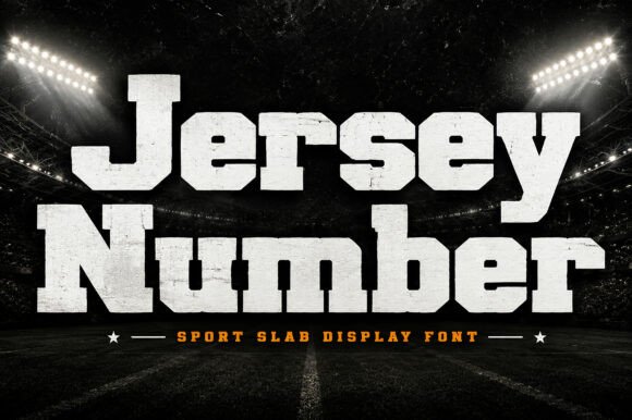 Jersey Number: The Audacious Display Typeface for Athletic Branding
