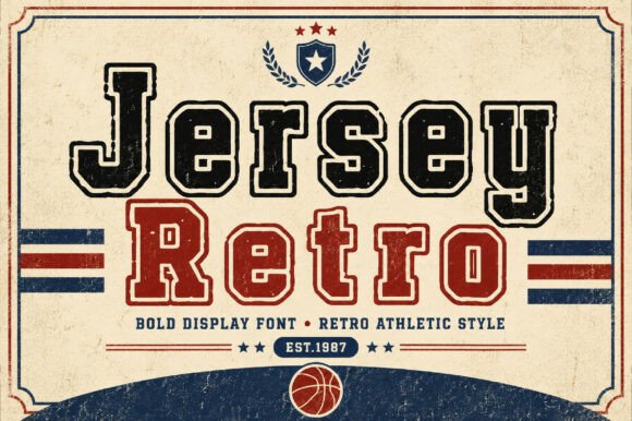 Jersey Retro: Your Go-To Vintage Sports Display Font