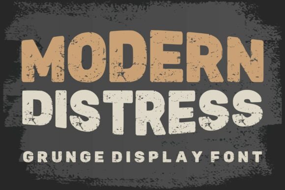 Modern Distress: A Bold Grunge Typeface for Authentic Design