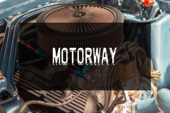 Motorway Font: A Bold Display Typeface for Impactful Designs