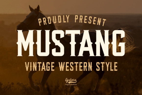 Mustang: A Bold Vintage Western Display Font