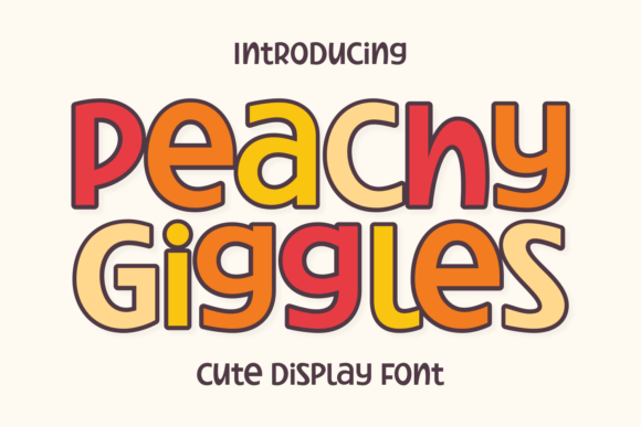 Peachy Giggles: The Font That Brings Joy to Every Design