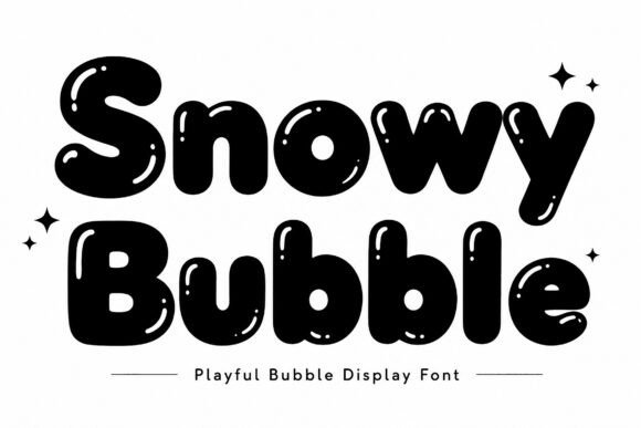 Snowy Bubble: A Festive Display Font for Winter Designs