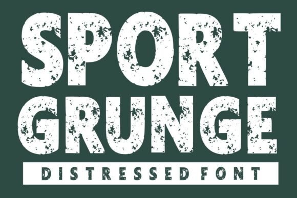Sport Grunge: The Bold Typeface for Athletic Designs