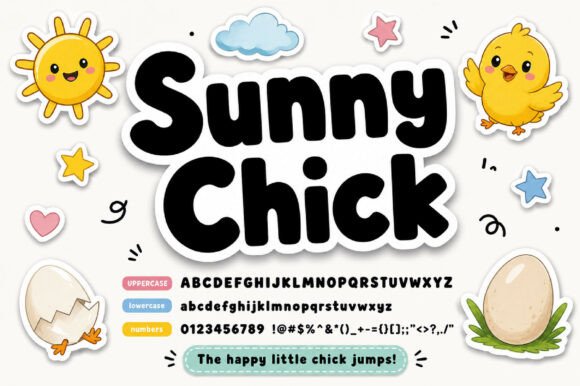 Sunny Chick: A Typeface Bursting with Joyful Energy