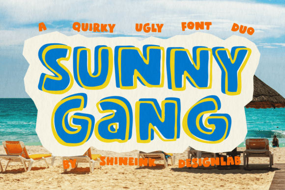 Sunny Gang: A Quirky Font Duo for Fun Designs