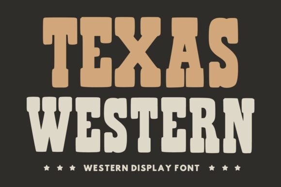 Texas Western: A Bold Typeface for Authentic Designs