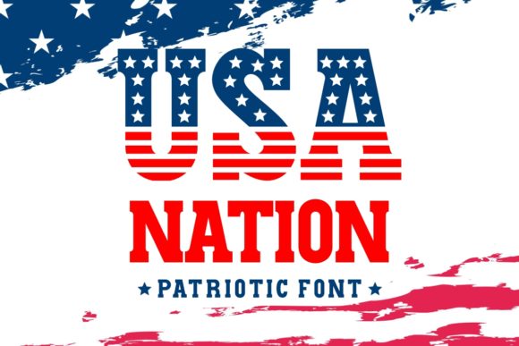 USA Nation: A Patriotic Display Typeface