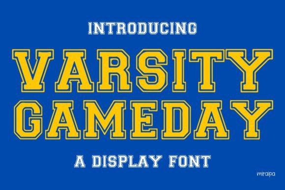 Varsity Gameday: A Modern Sport-Style Display Typeface