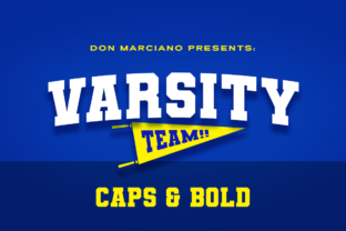 Varsity Team: Bold Display Font for School Spirit